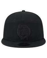 New Era Men's Black Boston Celtics Adventure Canvas Split Panel 9FIFTY Snapback Hat