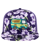 New Era Men's Purple Scooby-Doo Floral Golfer Snapback Hat