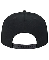 New Era Men's Black Inter Miami Cf Canvas 9FIFTY Snapback Hat
