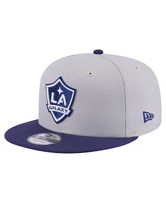 New Era Men's Gray La Galaxy Color Pack Two-Tone 9FIFTY Snapback Hat