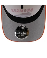 New Era Men's Cream/Orange Denver Broncos 2025 Nfl Draft 9FORTY A-Frame M-Crown Adjustable Hat