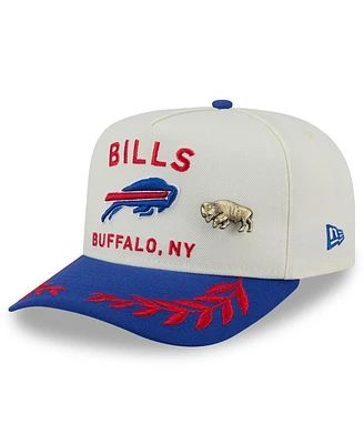 New Era Men's Cream/Royal Buffalo Bills 2025 Nfl Draft A-Frame 59FIFTY Fitted Hat