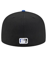 New Era Men's Black/Blue Biloxi Shuckers Authentic Collection 59FIFTY Fitted Hat