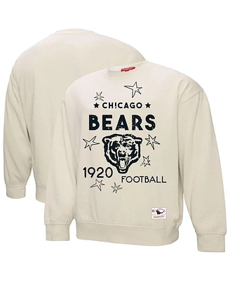 Mitchell & Ness Women's Cream Chicago Bears Shooting Stars Pullover Sweatshirt