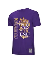 Mitchell & Ness Men's Purple Lsu Tigers Retro Brush Mineral Wash T-Shirt