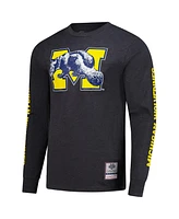 Mitchell & Ness Men's Charcoal Michigan Wolverines Team Pride Long Sleeve T-Shirt