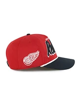 '47 Brand Men's Red/Black Detroit Red Wings Dropshadow Rope Hitch Adjustable Hat