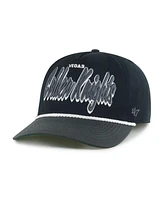 '47 Brand Men's Black/Charcoal Vegas Golden Knights Dropshadow Rope Hitch Adjustable Hat
