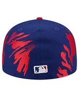 New Era Men's Royal/Red Texas Rangers Retro Pattern 59FIFTY Fitted Hat