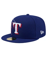 New Era Men's Royal Texas Rangers Yarn Stitch 59FIFTY Fitted Hat