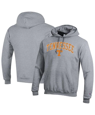 Champion Men's Heather Gray Tennessee Volunteers Arch Over Logo Pullover Hoodie