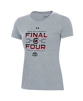 Under Armour Women's Gray South Carolina Gamecocks 2025 Ncaa Basketball Tournament March Madness Final Four Regional Champions Locker Room T-S