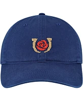 Smathers & Branson Men's and Women's Navy Kentucky Derby Horseshoe and Rose Adjustable Hat