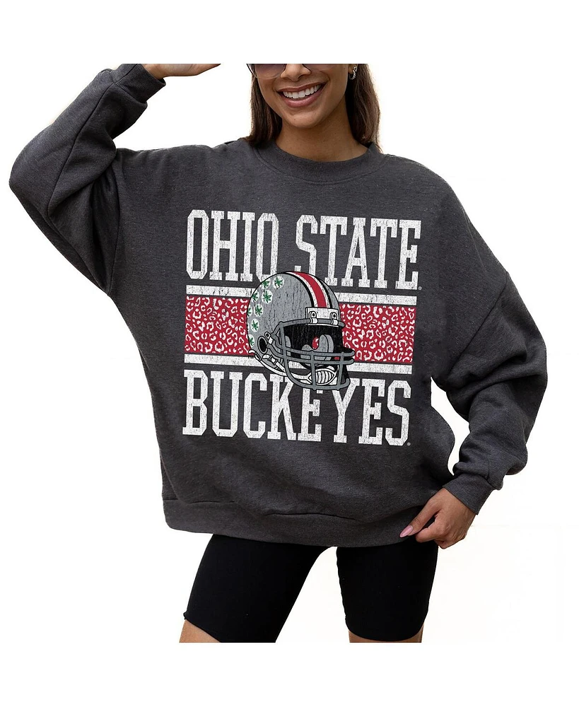 Gameday Couture Women's Charcoal Ohio State Buckeyes Premium Fleece Pullover Sweatshirt