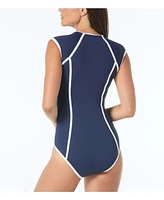 Beach House Sport Women's Endurance Zip Front One Piece Swimsuit