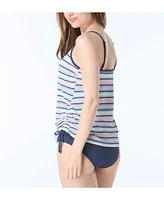 Beach House Women's Bridget Shirred Side Underwire Textured Tankini Top