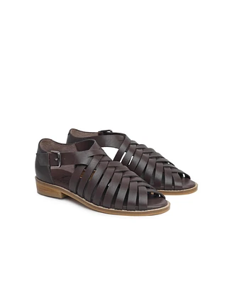 Woven Peep Toe Sandal