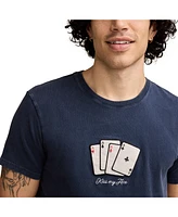 Lucky Brand Men's Kiss My Ace Cards T-Shirt