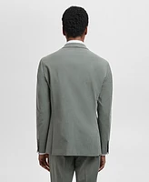 Mango Men's Stretch Fabric Super Slim-Fit Suit Blazer