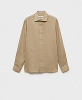 Mango Men's Linen Slim-Fit Shirt