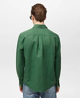 Mango Men's Classic-Fit Linen Shirt