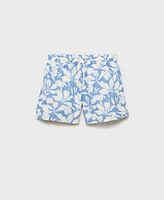 Mango Men's Floral Print Swim Trunks