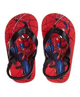Spider-Man Toddler Boys Superhero Backstrap Flip Flop Slippers