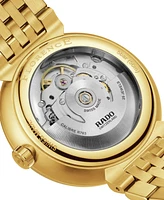 Rado Unisex Swiss Automatic Florence Gold Pvd Stainless Steel Bracelet Watch 39mm
