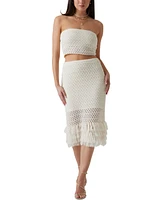 Guess Women's Luca Pointelle Strapless Tube Top