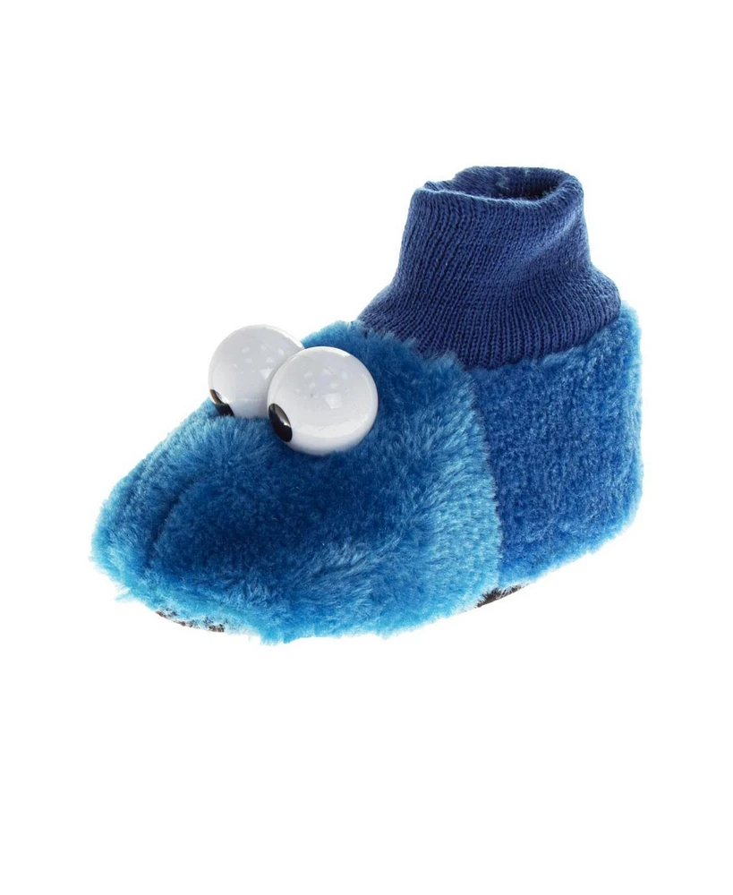 Sesame Street Toddler Girls and Boys Curious Elmo Dual Sizes Slippers