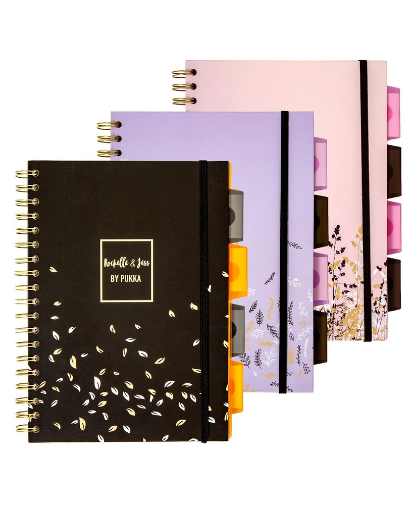 Pukka Pads Rochelle and Jess B5 Project Books, Pack of 3