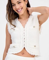 Guess Women's Malina Boucle Sweater Vest