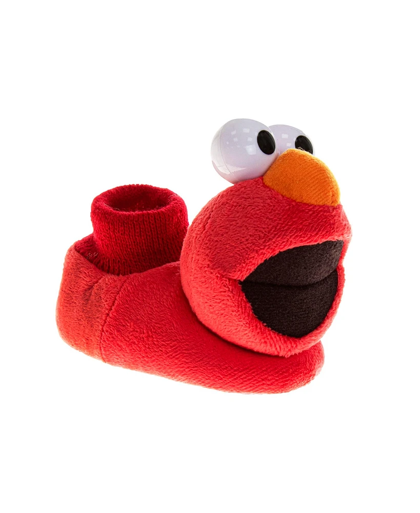 Sesame Street Toddler Boys and Toddler Girls Happy Elmo Dual Sizes Slippers