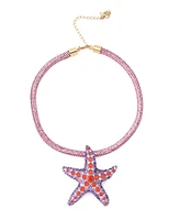 Betsey Johnson Mermaid Jewels Starfish Pendant Rope Necklace