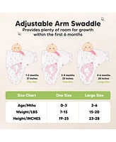 KeaBabies 3-Pack Organic Baby Swaddle Sleep Sacks with Knot Hats, Newborn Swaddles Wrap 0-3 Months, Ergonomic Wearable Blanket