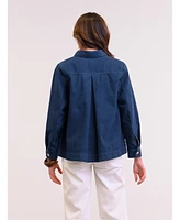 Celtic & Co. Women's Cotton Twill Pleat Back Utility Jacket