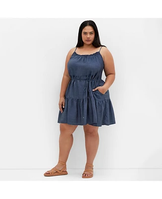 City Chic Plus Sweet Tiers Dress