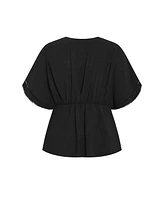 City Chic Plus Island Sun Top