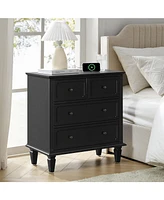 Transitional Hadrian 4-Drawer Accent Chest