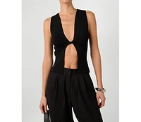 WeWoreWhat Women's Twist Front Flyaway Tank