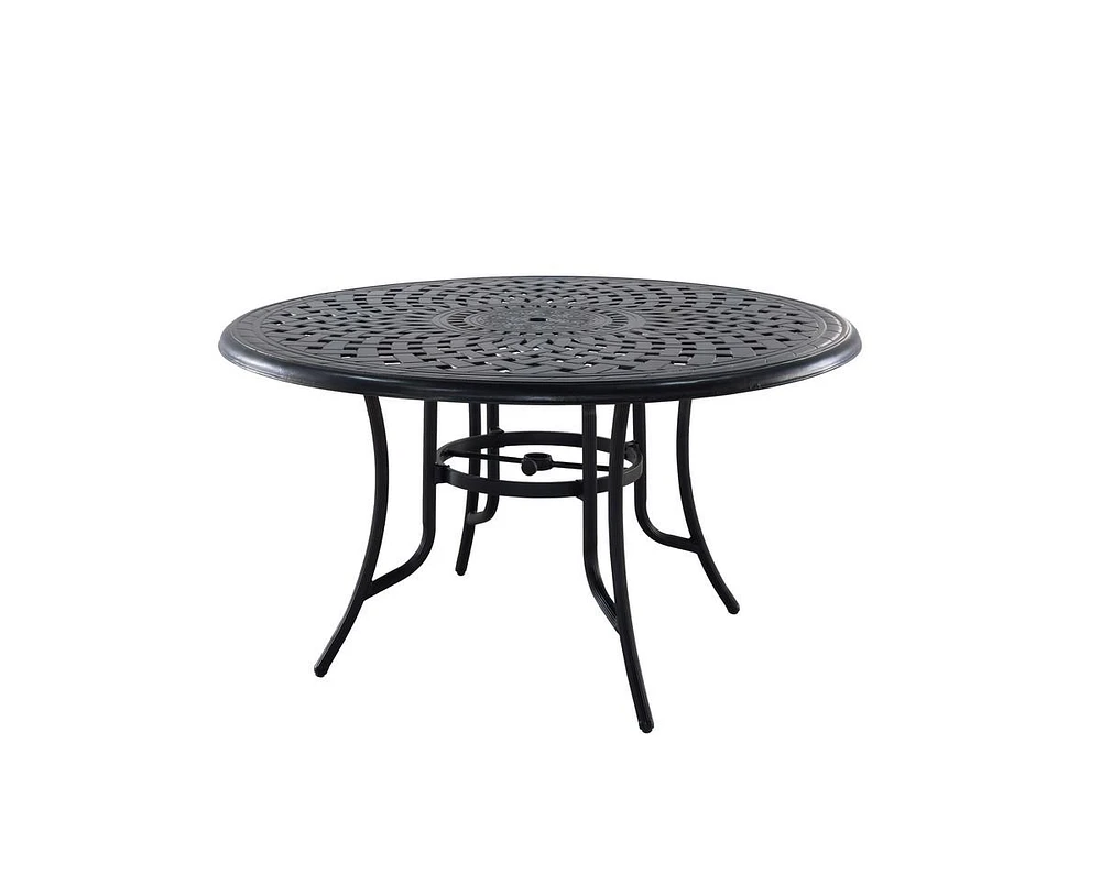 Casainc 51 inch Round Cast Aluminum Outdoor Dining Table