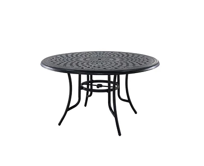 Casainc 51 inch Round Cast Aluminum Outdoor Dining Table