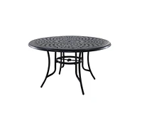 Casainc 51 inch Round Cast Aluminum Outdoor Dining Table