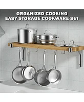Cooks Standard Multi-Ply Full Clad Stainless Steel Saucepan with Lid 3-Quart, Silver