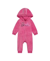 Barbie Baby Girls Velour Matching Family Zip Up Hoodie & Pants Outfit Set Adult