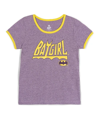 Justice League Girls Dc Comics Batgirl Ringer T-Shirt