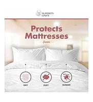 Superity Linen 100% Premium Cotton Duvet Cover - Soft, Comfortable, and Allergy Free - 200 Thread Count