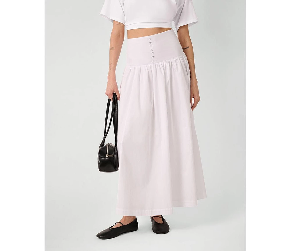WeWoreWhat Women's Drop Waist Maxi Skirt