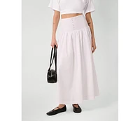 WeWoreWhat Women's Drop Waist Maxi Skirt