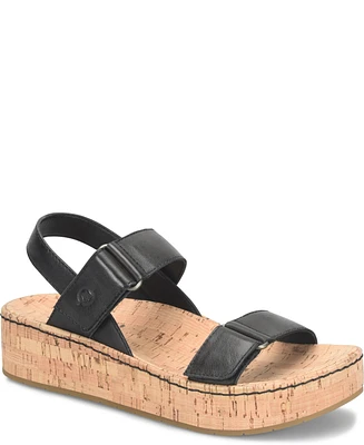 Born Women's Sloan Round Toe Wedge Sandals